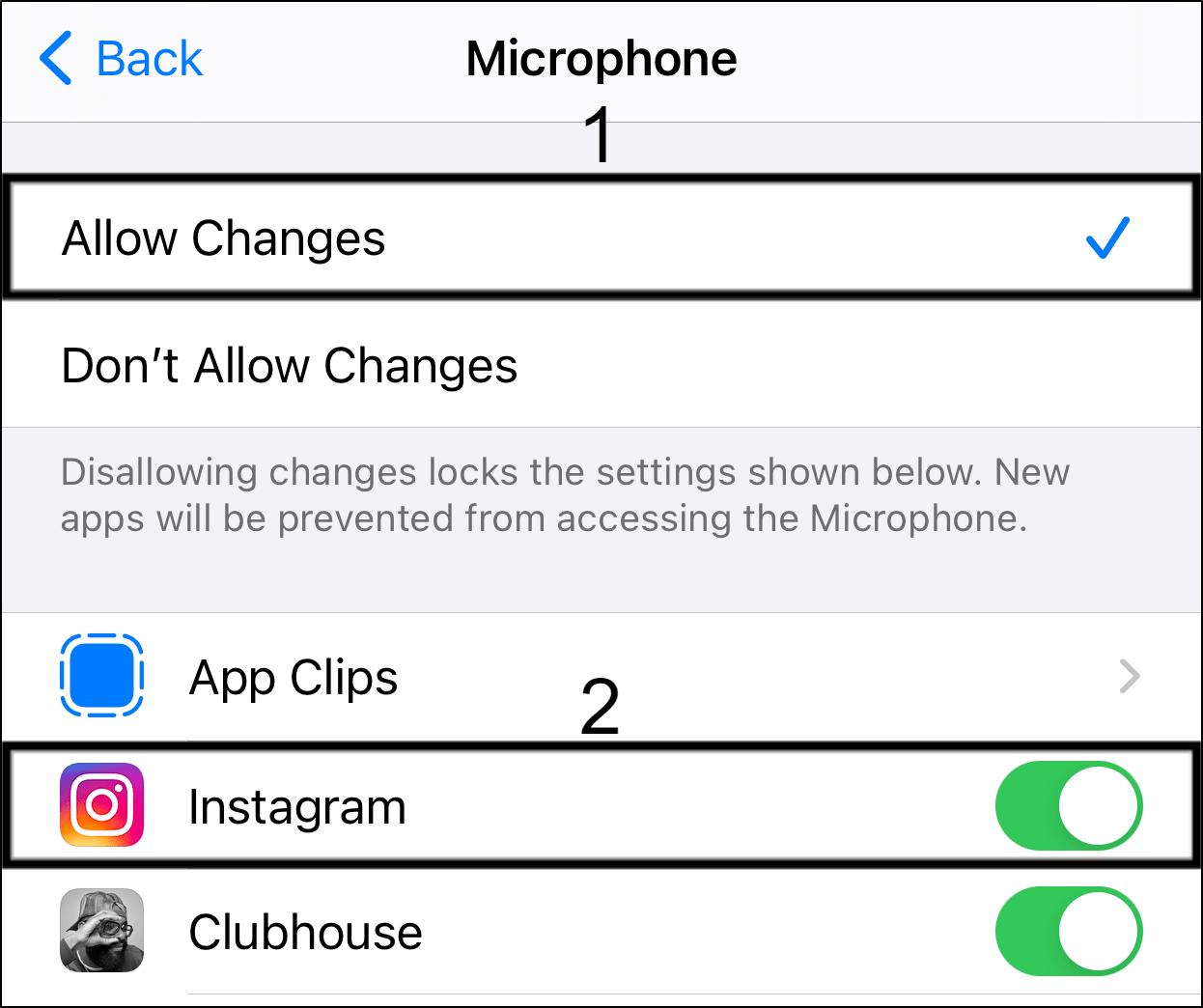 check screen time restriction settings for Instagram app to fix Instagram microphone or voice/audio message/note not working, sending or playing