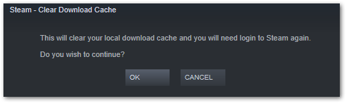clear Steam Download cache to fix Steam Store not working or loading