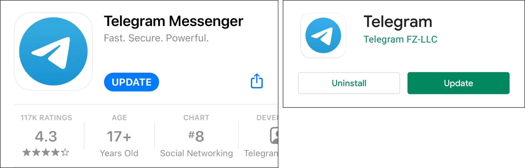 update the Telegram app on iOS or Android to fix notifications not working or showing