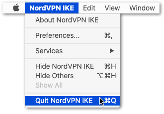 completely close VPN app on macOS to restart app to fix Netflix not working with VPN or proxy error