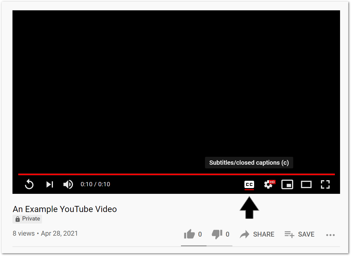 toggle the YouTube subtitles or closed captions off and then on to fix subtitles, automatic or closed captions not working or showing up