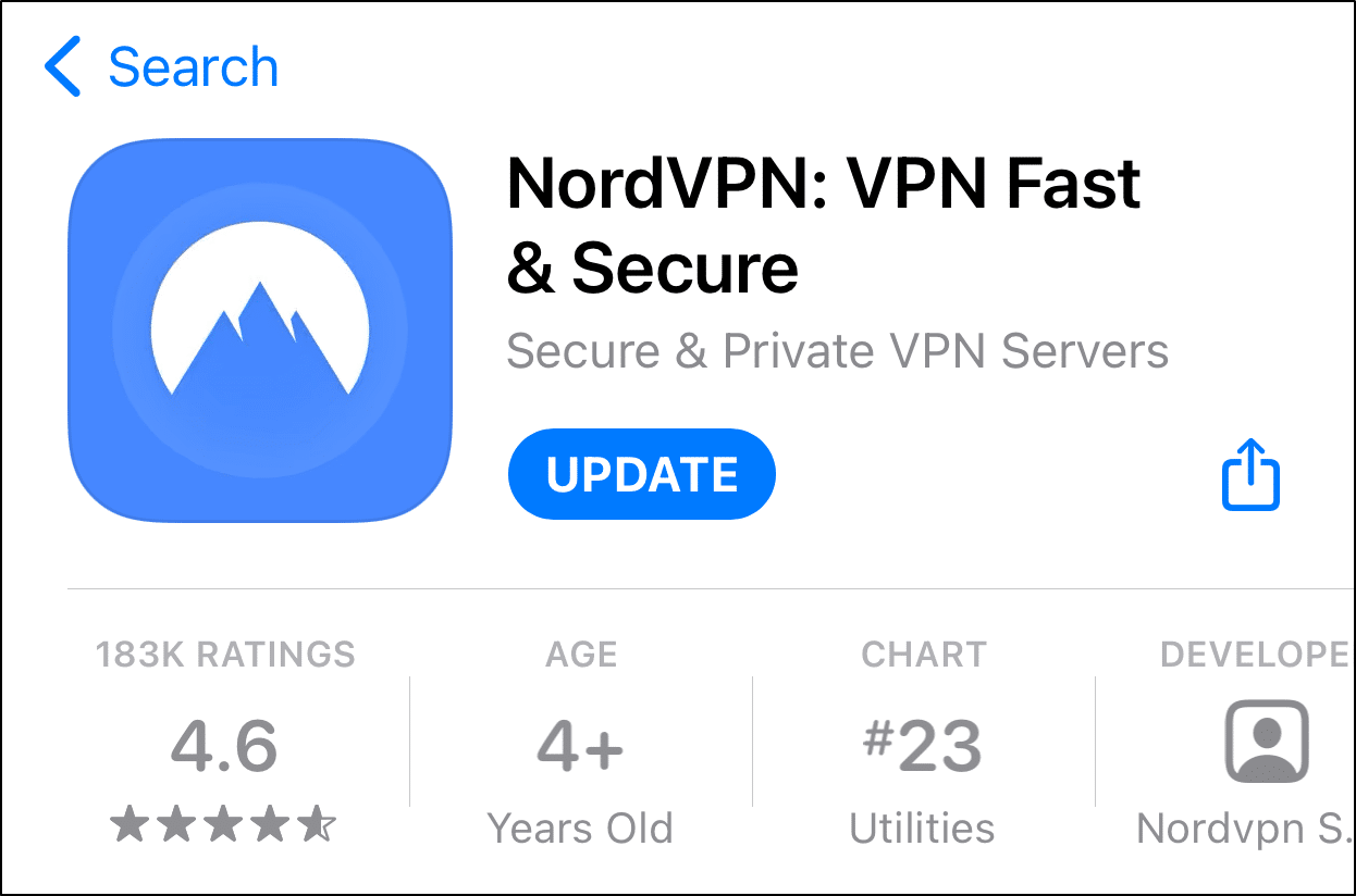 update VPN app through app store on mobile device to fix Netflix not working with VPN or proxy error