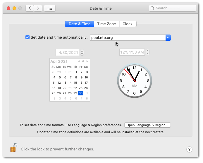update the Date and Time settings on macOS through system preferences to fix Twitter something went wrong error