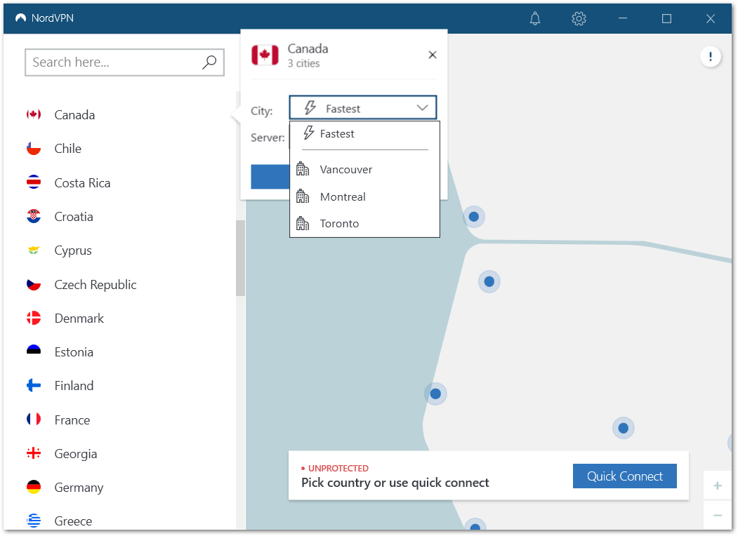 change your VPN server region to fix Netflix not working with VPN or proxy error