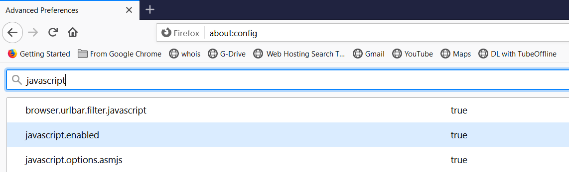 enable JavaScript on Firefox to fix Facebook Games not working or loading