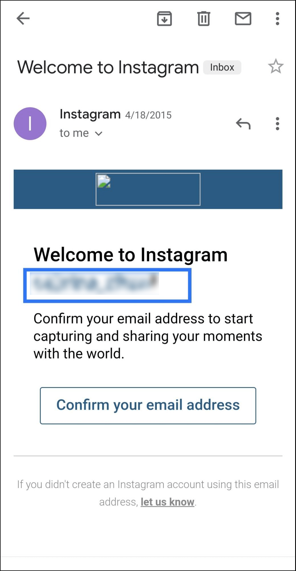 Retrieve your Instagram username through your email inbox to fix can't login or sign in to Instagram
