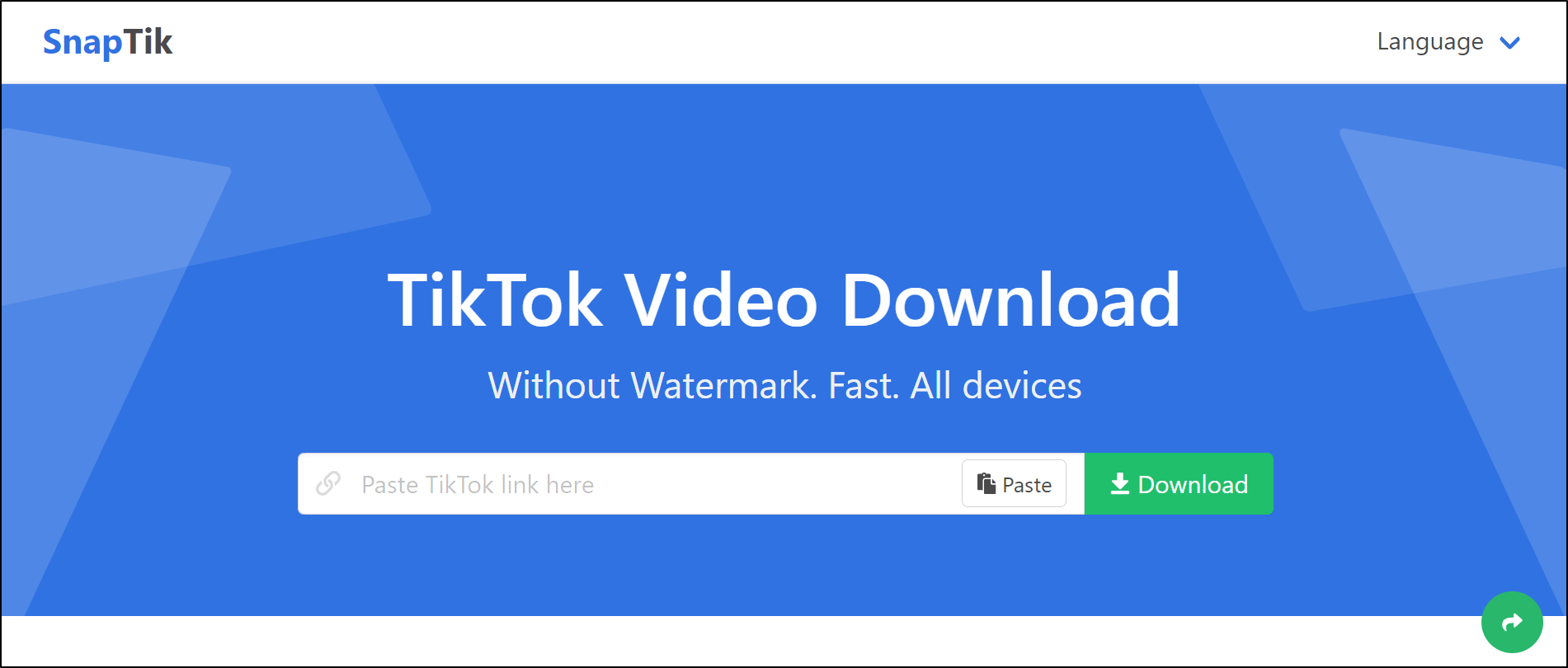 copy TikTok video link on PC web browser to save or download through TikTok website