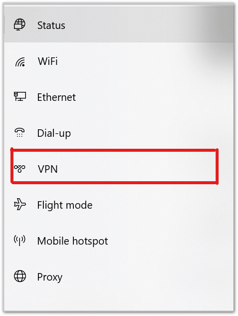 manually set up VPN through settings on Windows 10 to fix Amazon Prime Video keeps buffering