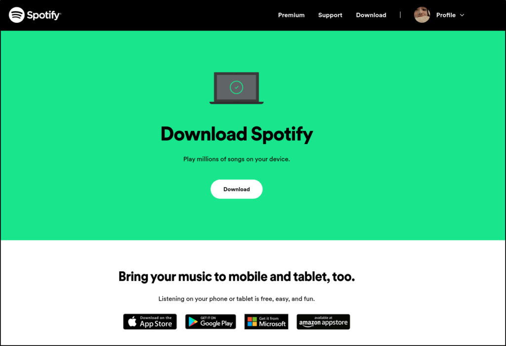 download and install Spotify desktop app on Windows and macOS to reinstall to fix Spotify app keeps crashing, closing, stopping, restarting randomly, quitting