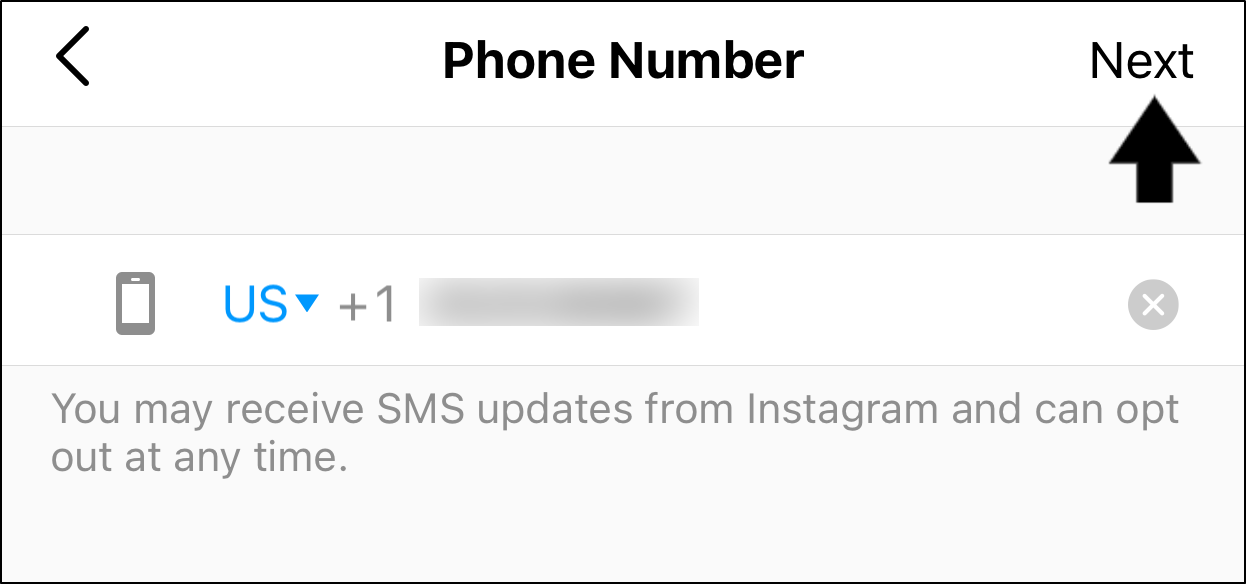 reset your phone number on Instagram to fix can't log in or sign in