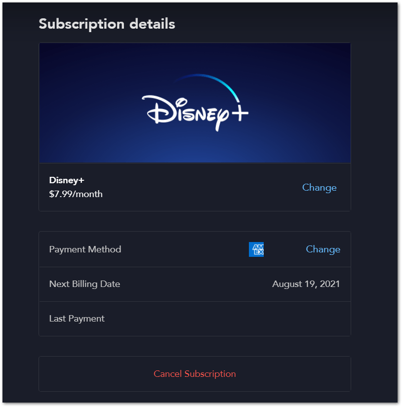 check and reconfirm your Disney Plus account billing details to fix not loading, playing, or the Something Went Wrong error