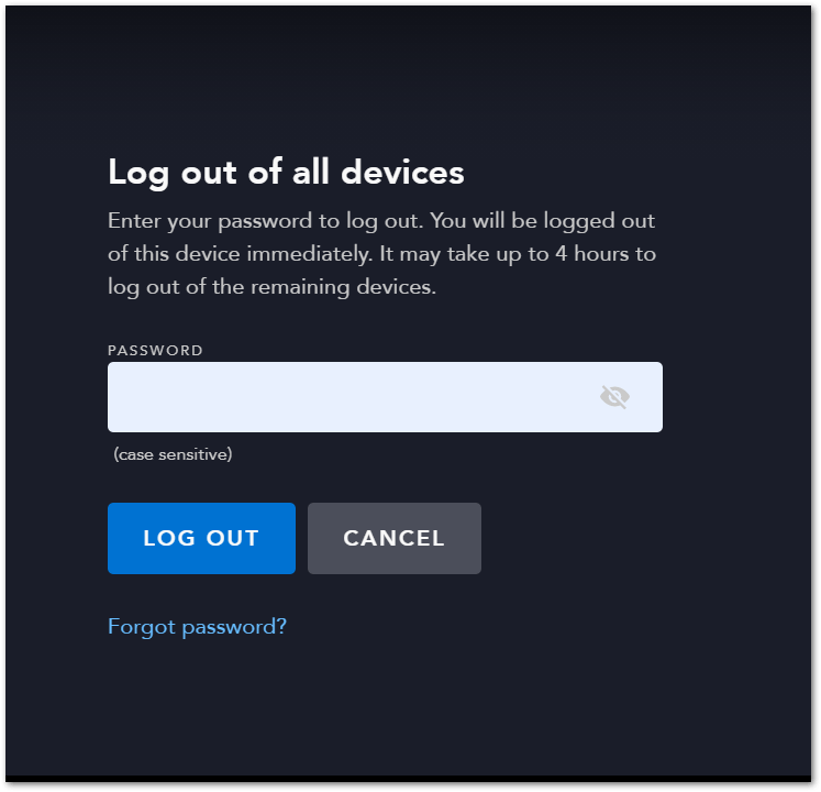 log out of all devices on Disney Plus to fix not loading, playing, or the Something Went Wrong error