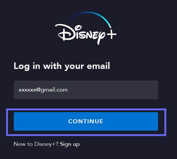 change Disney Plus account password to fix can't log in Disney Plus, not signing in, or Sign In button not working