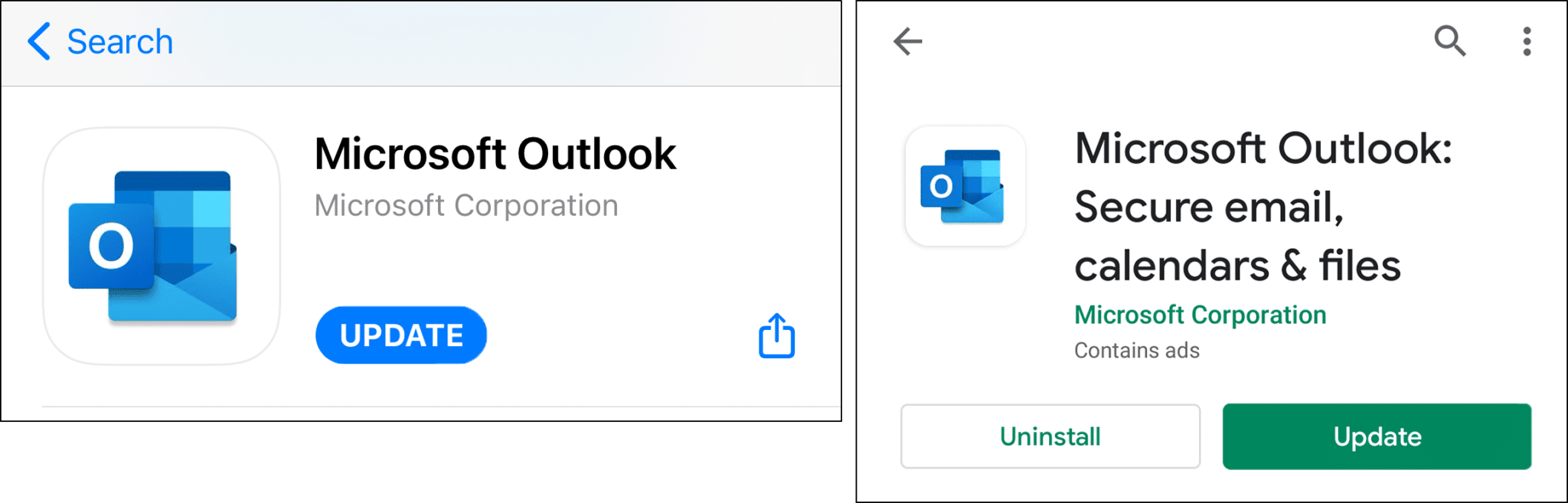 update Microsoft Outlook app to fix Microsoft Outlook app email notifications not working on iOS or Android