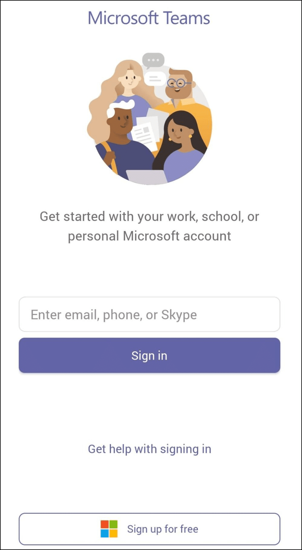 sign back into the Microsoft Teams app on mobile on Android or iOS to fix chat messages not sending, showing, loading or working