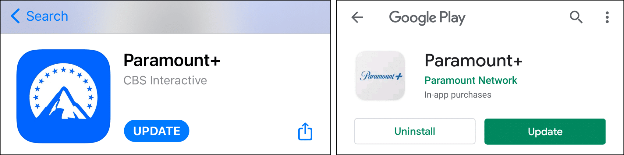 update Paramount Plus app to fix Paramount Plus keeps buffering, not working, playing or loading