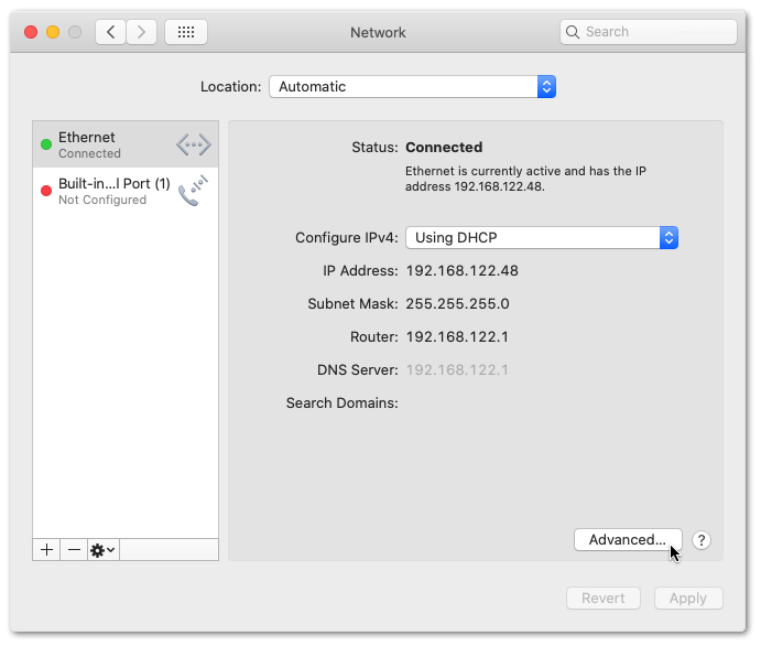 access network's advanced settings on macOS to refresh IP address to fix Microsoft Teams chat messages not sending, showing, loading or working