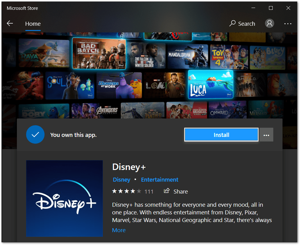 use the preinstalled Disney Plus app on the Microsoft Store or Mac App Store to fix can't log in Disney Plus, not signing in, or Sign In button not working