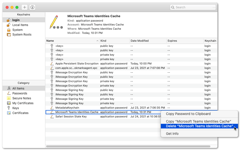 clear Microsoft Teams app cache on macOS to fix teams contacts and calendar not showing or syncing with outlook