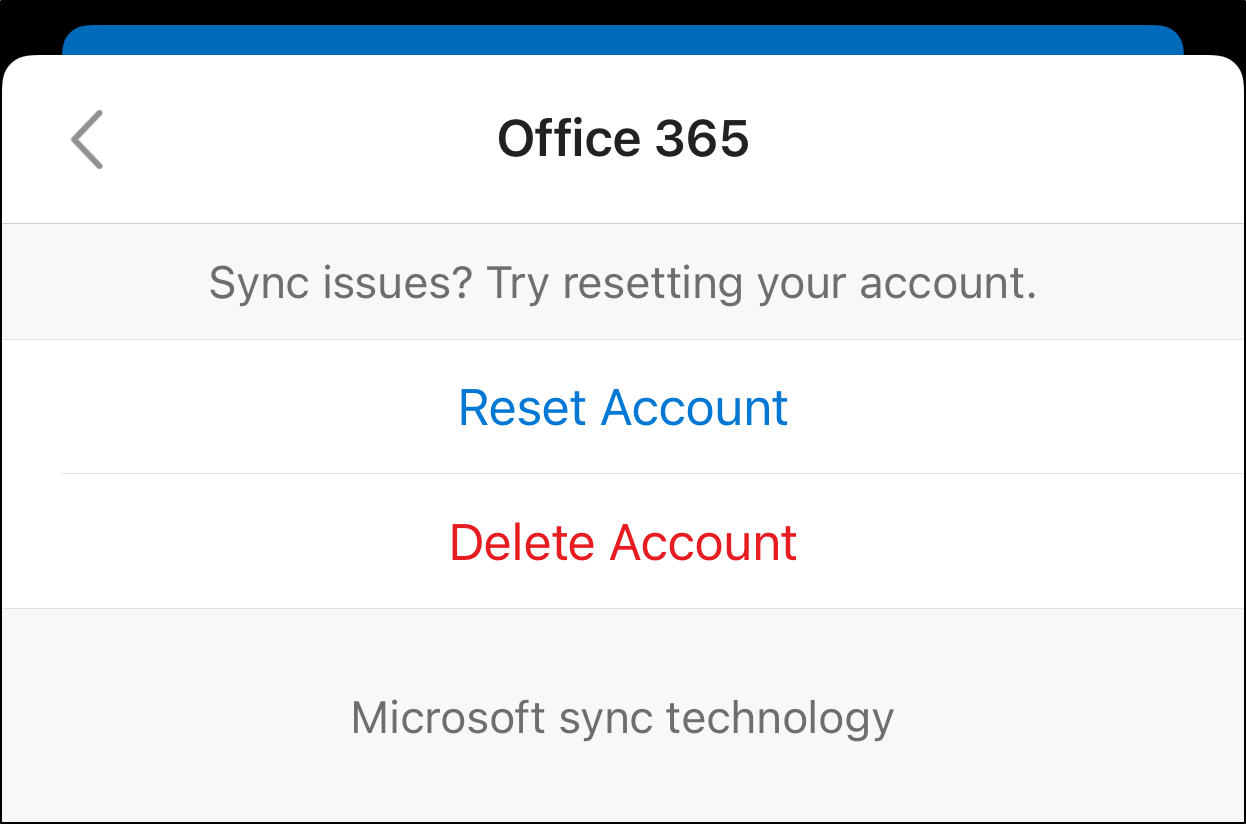 log out of email account on Microsoft Outlook app to fix Microsoft Outlook app email notifications not working on iOS or Android
