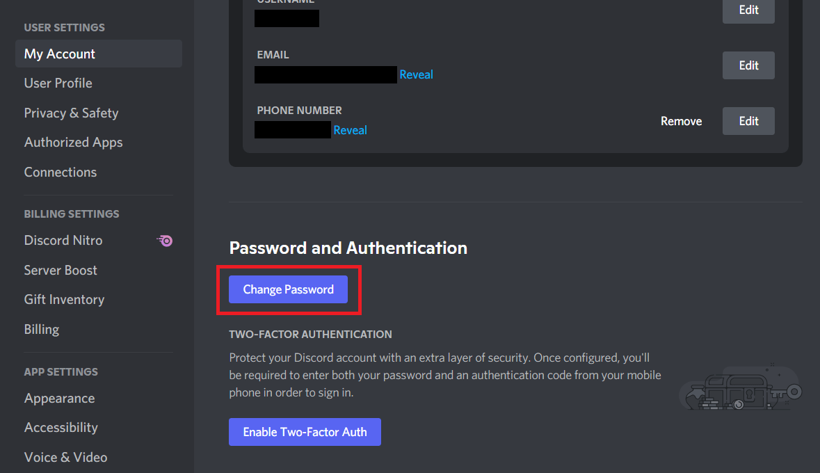 change discord account password to fix Discord keeps logging out