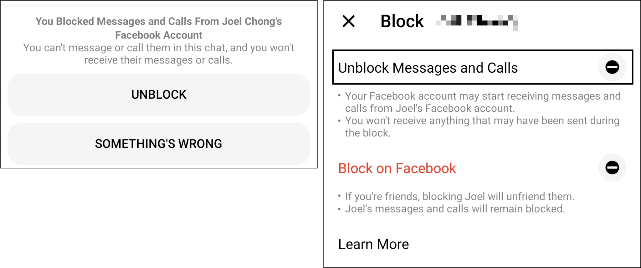 unblock messaging on Facebook Messenger to fix messages not sending, working, receiving, showing or loading