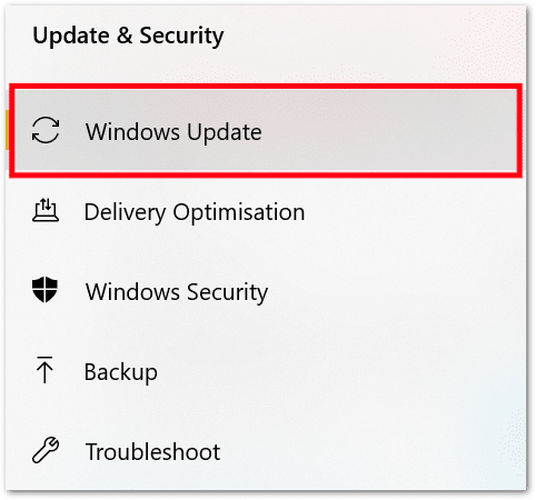check for OS updates on Windows through settings to fix Peacock TV buffering, not loading or working