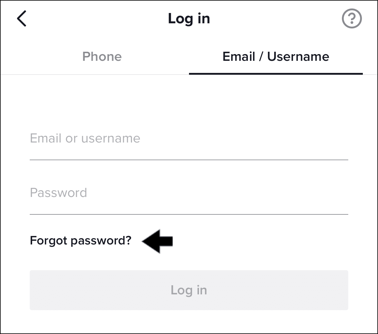 reset TikTok account password to fix can't log in to TikTok, "Too many attempts, please try again" error message, or login failed