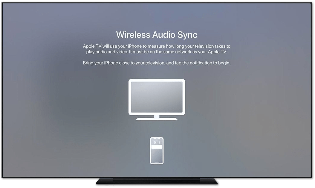 calibrate wireless audio sync on Apple TV to fix Netflix no sound, audio problems/issues or volume not working