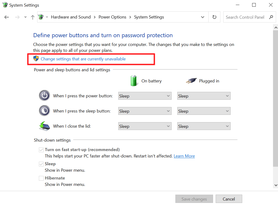 turn off System Fast Startup settings on Windows to fix Netflix no sound, audio problems/issues or volume not working