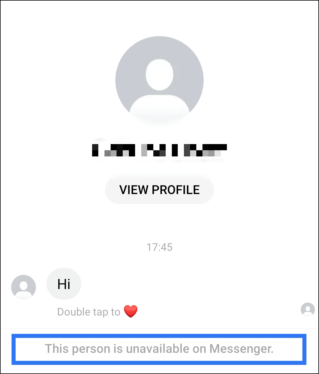 Facebook Messenger "This person is unavailable on Messenger" error message - fix messages not sending, working, receiving, showing or loading