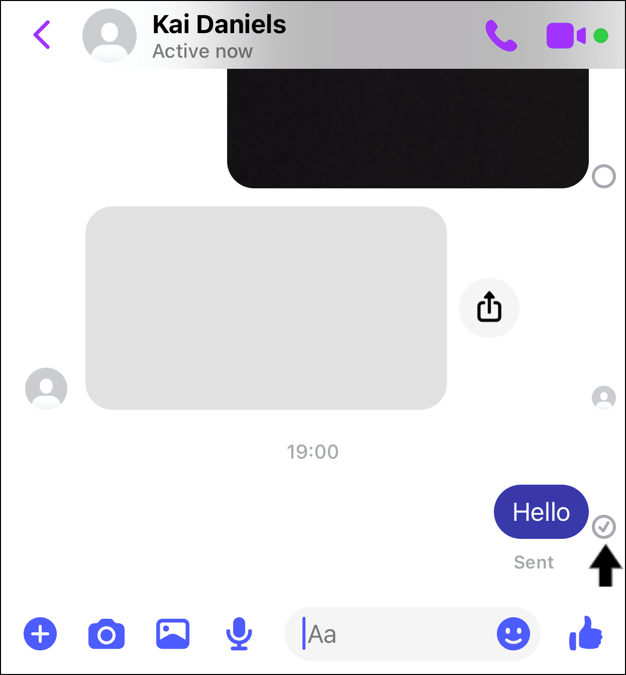 Facebook messages sent but not delivered