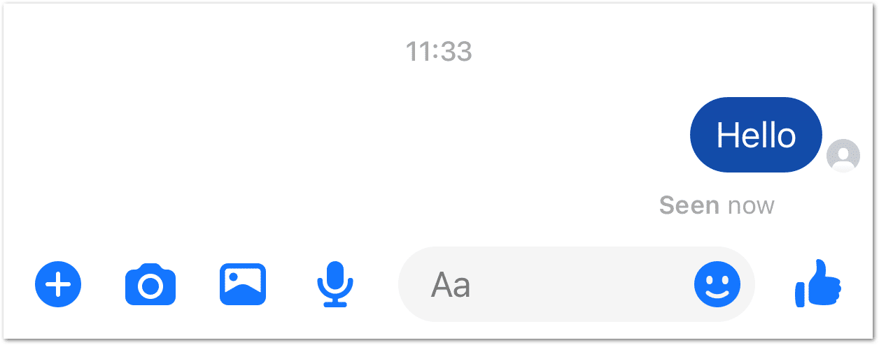 Facebook Messenger Seen phase icon