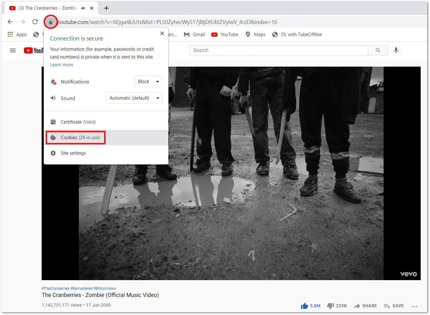 clear the YouTube website cache data and cookies on Google Chrome or Microsoft Edge on Windows to fix YouTube search bar and filters not working or showing results