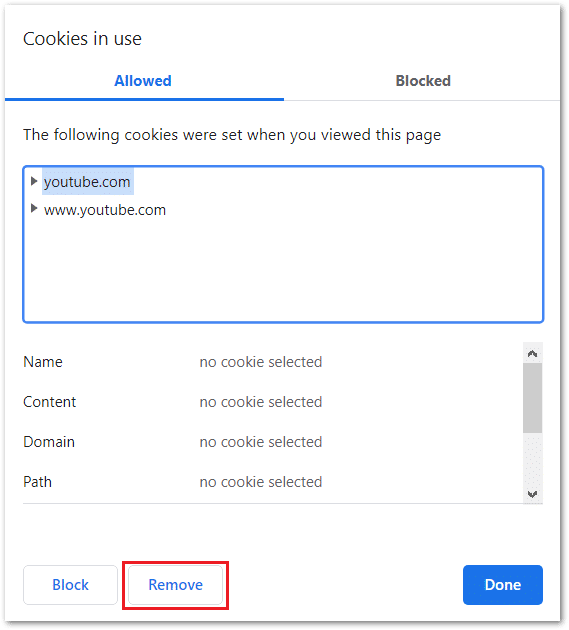 clear the YouTube website cache data and cookies on Google Chrome or Microsoft Edge on Windows to fix YouTube search bar and filters not working or showing results