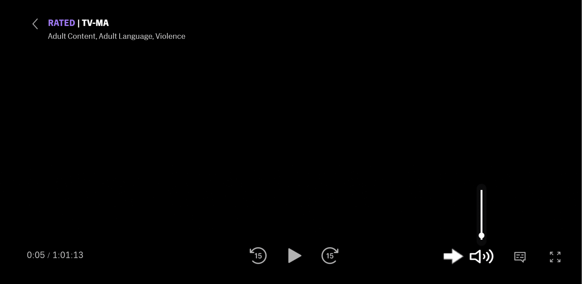 Turn down the volume and then turn the volume back up to fix HBO Max no sound, audio, or volume not working or playing