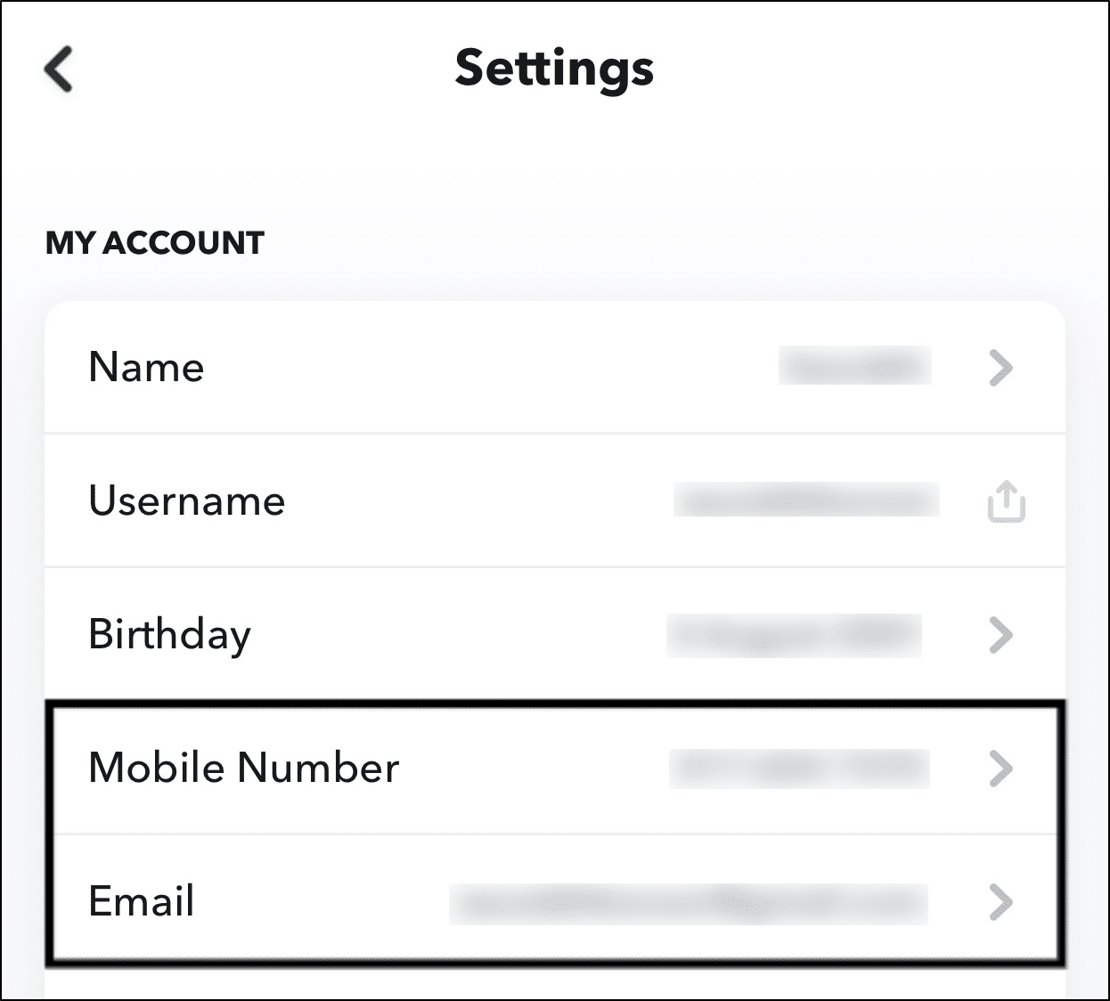 Verify your email and mobile number in Snapchat app settings to secure account to fix can't log in, sign in to Snapchat, password not working, or Could Not Connect error