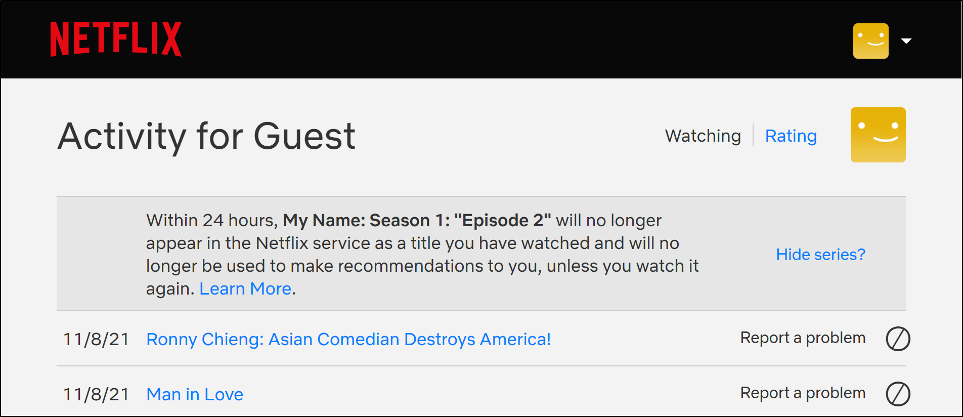 delete titles from your Netflix Continue Watching list through the account settings to fix the Netflix Continue Watching or My List features not working, showing, loading, or updating