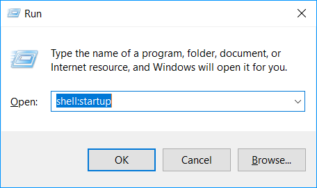 Open Shell:Startup on Windows using command on Run prompt to ensure web version of Teams opens automatically on startup to fix Microsoft Teams desktop notifications not working on Windows