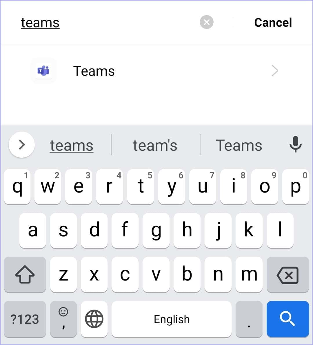 access Microsoft Teams in Android settings to fix Microsoft Teams mobile notifications not working or showing