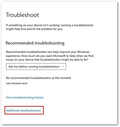 troubleshoot system or device audio using the built-in audio troubleshooter to fix YouTube no sound problem/issue, muted audio, sound delay or volume not working or playing