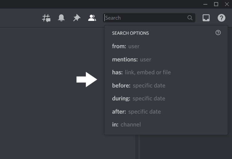 Use the available search options to fix the Discord search bar or function not working or showing no results