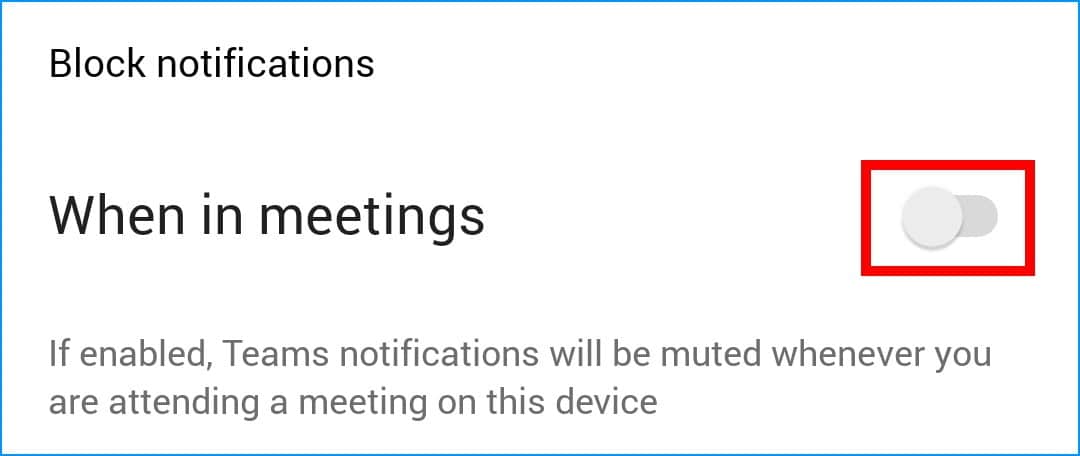 check the Block Notification rules in Microsoft Teams app settings to fix mobile notifications not working or showing on iOS or Android