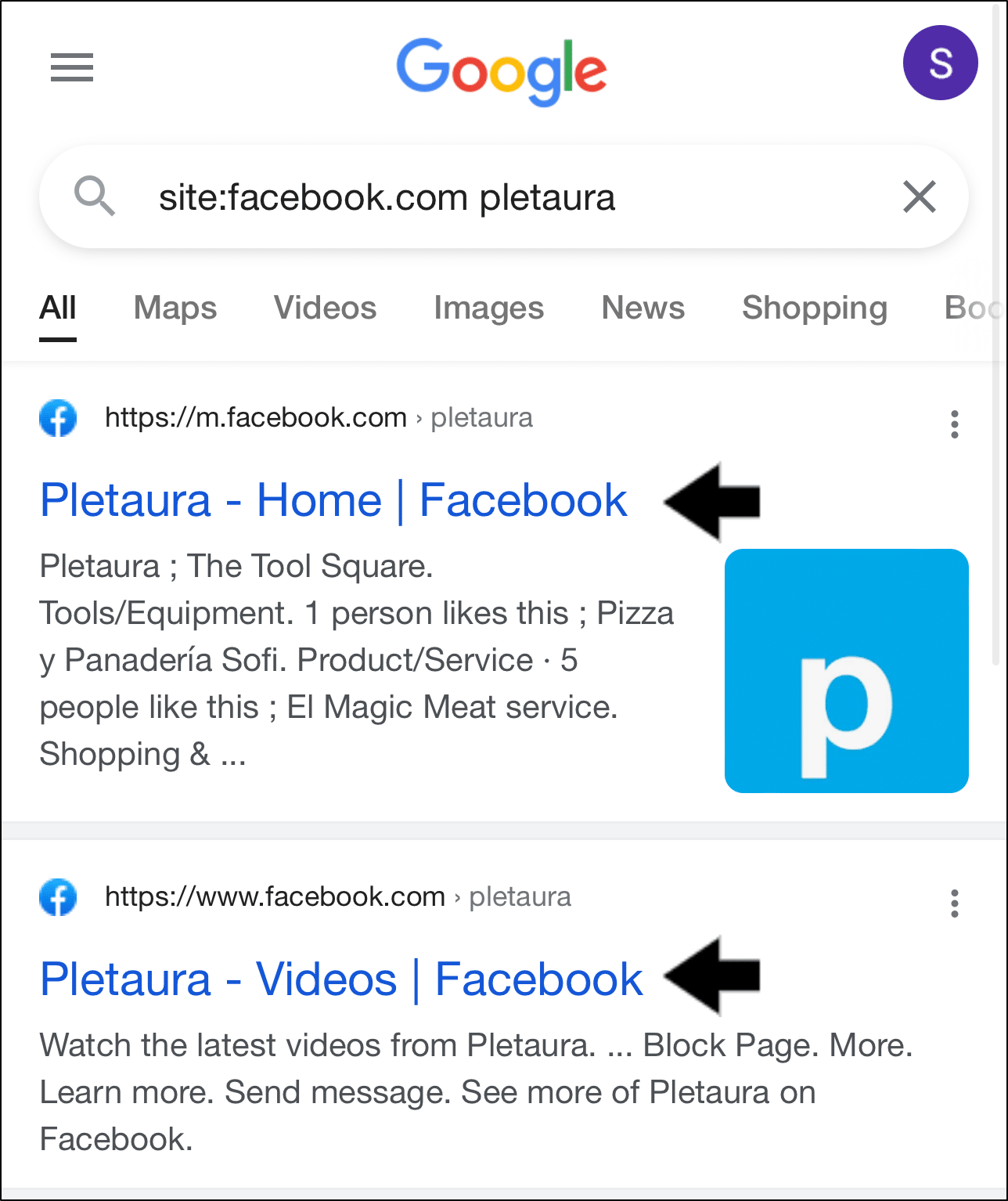 Search Facebook using a web browser to fix the Facebook search bar or function not working