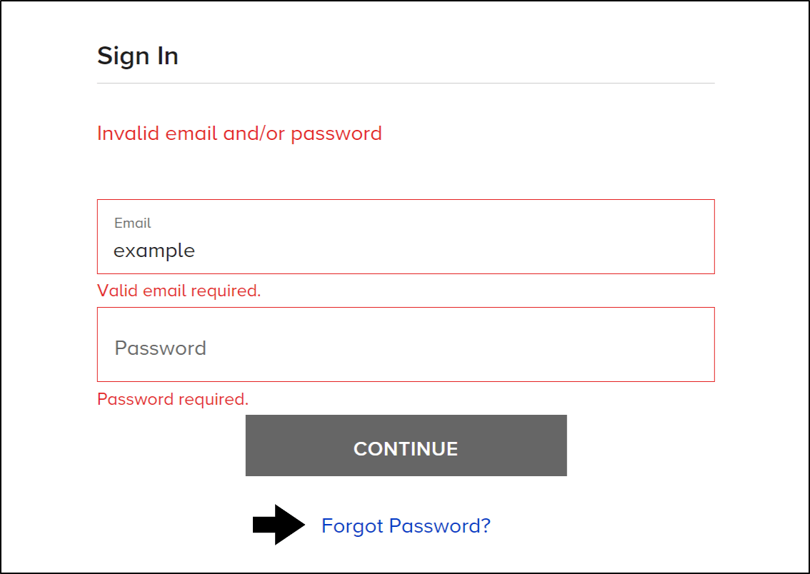 reset Paramount+ account password to fix can't sign in to Paramount Plus or log in button not working