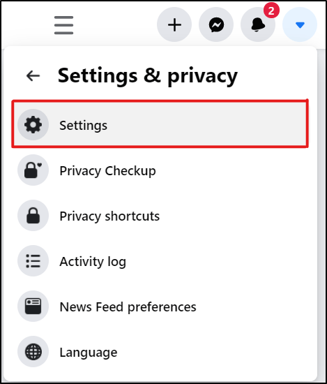 access settings menu on Facebook to make future Facebook posts public and shareable to fix can't like Facebook posts or share button not working or showing