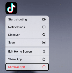 reinstall tiktok to fix TikTok liked videos disappeared, not showing, updating, saving or working