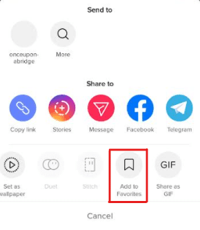 fix tiktok liked videos not saving by adding to favorites