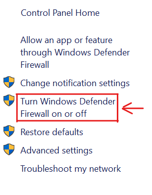 Go to the Windows Defender Firewall Settings to turn off your device’s firewall or antivirus temporarily to fix can't download, install or update Microsoft Teams or msi installer not working or Failed to Extract Installer problem