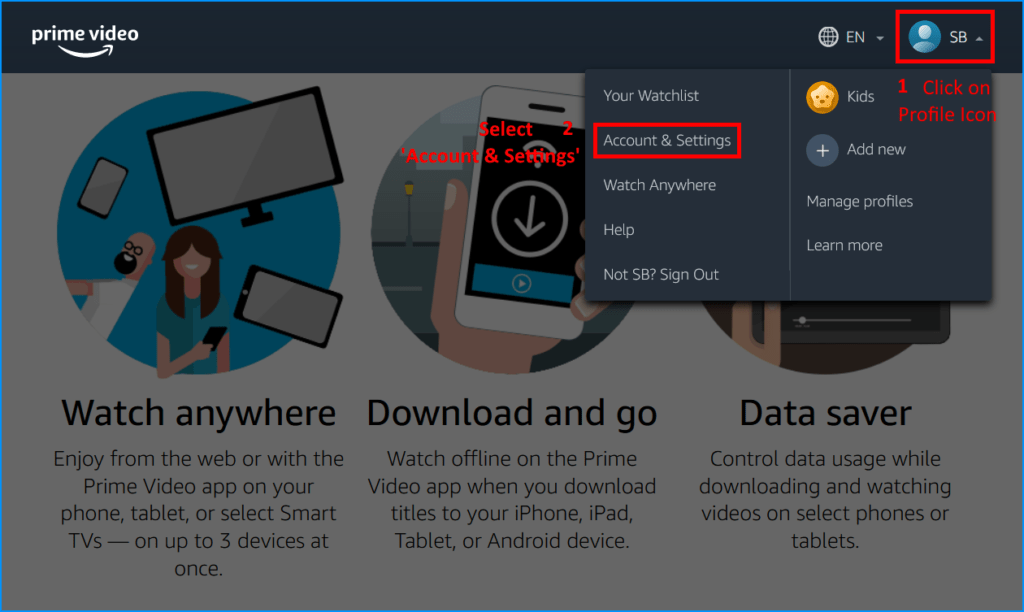 check you amazon prime subscription status if not playing stream or titles/movies or the video player not working, Video Unavailable, Something Went Wrong error message